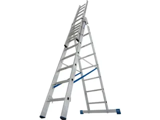 multifunctionele telescoopladder,3x8,sporten,balk L 2,3-5,2m,aluminium - 8