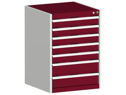 ladekast HxBxD 900x650x650mm 7laden romp RAL7035 front RAL3004