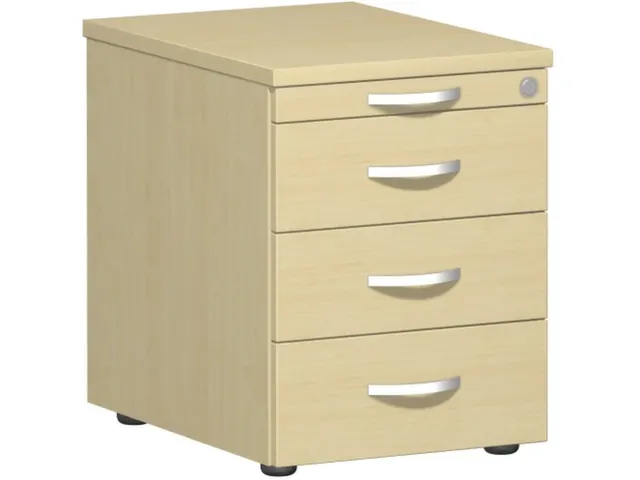 Mobiel Ladenblok Hxbxd 570x430x600mm Pennenlade 3laden Esdoorn