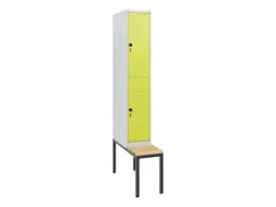 Dubbeldekse dekenkist,HxBxD 1950x300x815mm,1x2vak.,vak B 300mm