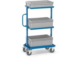 Bijzetwagen 32902 Met 3 Eurobakken 200kg 600x400mm Ral5007