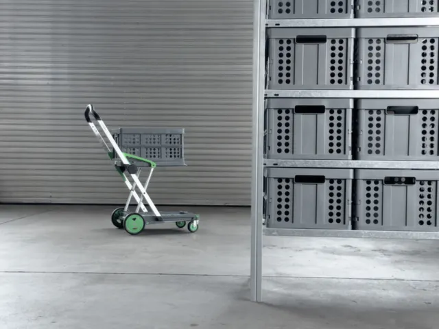 vouwbare winkelwagen,draagverm. 60kg,2etage(s),HxLxB 1025x890x550mm