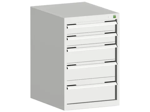 ladekast HxBxD 800x525x525mm 5laden romp RAL7035 front RAL7035