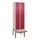 locker met bank,HxBxD 2120x600x815mm,2vak,vak B 300mm,draaigrendel