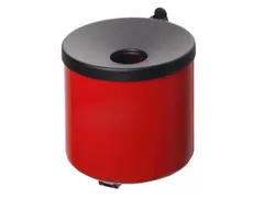 wandasbak,HxØ 100x90mm,romp staal,romp RAL3000