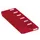 Stellingbak Extra Vlak Pp Hxbxd 65X240X500Mm Rood
