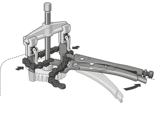 136 K-105 Kettinggrijper