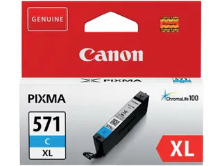 Inktcartridge Canon CLI-571XL HC Cyaan - 2