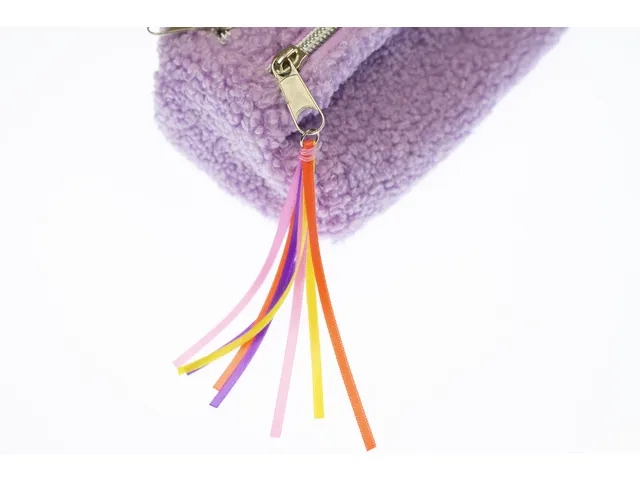 Etui Beach Happy Paars bont 18x8x7cm