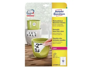 Etiket Avery L4776REV-20 99.1x42.3mm wit 240stuks - 2