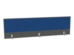 opzetpaneel bureau aanbouw achter MS-donkergrijs BN6016-blauw 2000mm