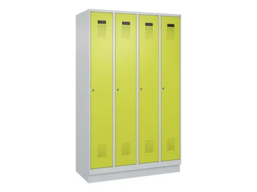 locker voor scheiding van kleding,HxBxD 1950x1200x500mm,4vak