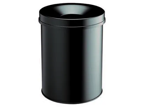 prullenmand zelfblussend 15 liter HxØ 357x260mm kop gitzwart
