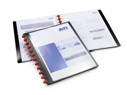 Showalbum A4 Duralook Easy Plus Zwart 20 tassen