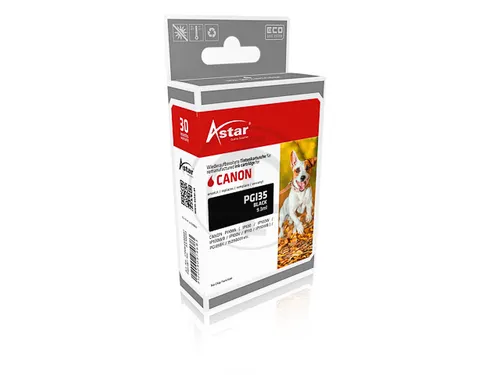 As70033 Astar Canon Pgi35 Ip Inkt Zwart Rebuilt 191Pagina's Chip 9,3Ml