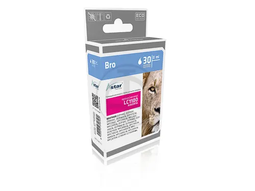 AS15982 BROTHER LC1100M DCP/MFC Inkt magenta rebuilt 325pag 5,5ml