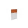 baliepaneel,v. bureau,aanbouw links,B 800mm,Bl-wit,BN3012-oranje