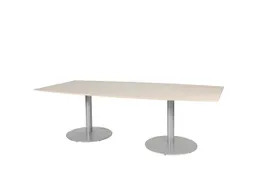 Linesto Vergadertafel Vaste Hoogte 240x120 Ton Robson Eiken 25mm Alu