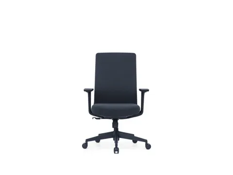 bureaustoel,kantelmechanisme,m. 4D-armleuningen,zitting stof zwart