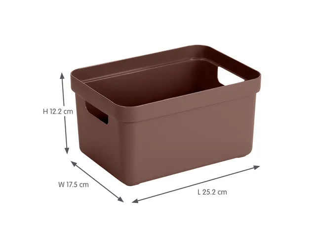 Sigma Home opbergbox 5L bruin - 25,2x17,5x12,2cm