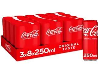 Coca-Cola Frisdrank sleek blik 25cl 24 stuks - 2