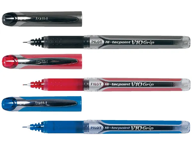 Rollerpen Pilot Hi-Tecpoint V10 Grip Brede punt 1.0mm Blauw