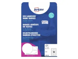 Naambadge etiket Avery J4785-20 80x50mm Inkjet 200 stuks