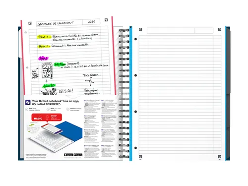 Projectboek Oxford Essentials A4+ 120vel assorti
