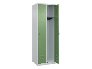 locker,HxBxD 1850x600x500mm,2vak,vak B 300mm,draaigrendel - 1