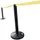 Afzetsysteem Paal Pvc Massief Rubber 970x90mm Band Neongeel Paal Zwart