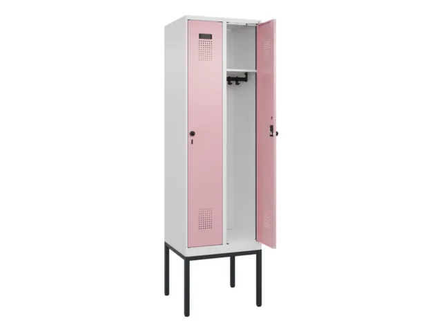 locker,HxBxD 2120x600x500mm,2vak,vak B 300mm,draaigrendel