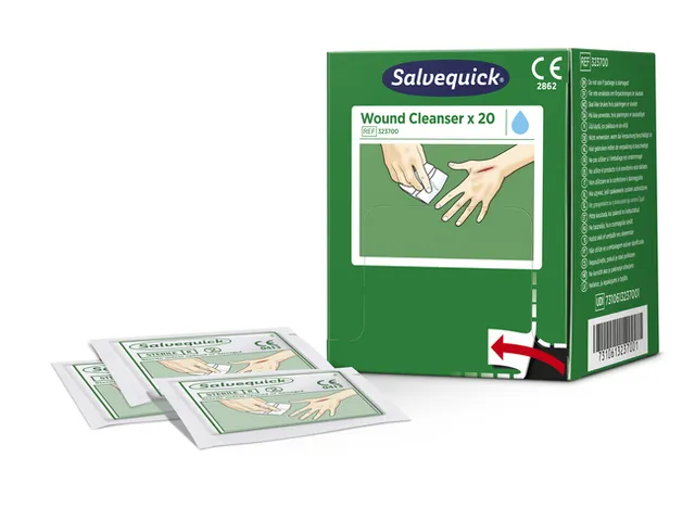 Lingette lave-blessure Salvequick 20 pièces