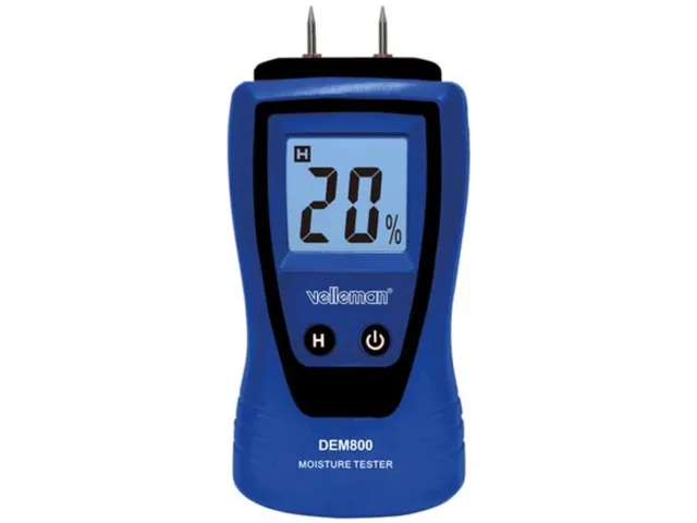 Velleman Vochtmeter met LCD-display en dataholdfunctie