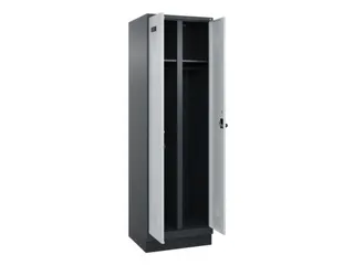 locker voor scheiding van kleding,HxBxD 1950x600x500mm,2vak - 1