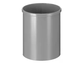 Ronde Papierbak Metaal 15 Liter Aluminiumkleur - 1