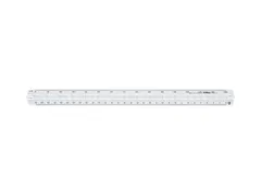 M+R Lineaal In plast. Ingenieur 1:2,5 1:10 1:50 1:5 1:20 1:100