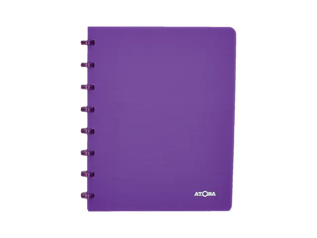 Schrift Atoma A5 blanco 144blz 90gr PP transparant assorti