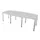 vergadertafel,HxBxD 740x2400x1200mm,vatvormig,MP-lichtgrijs