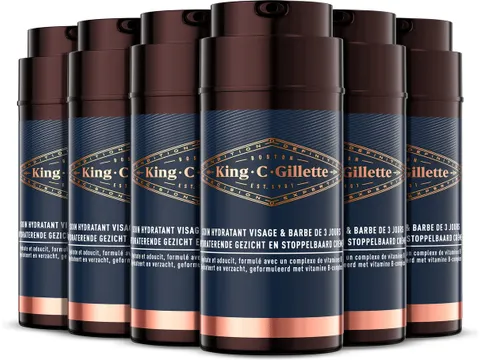 King C Gillette Moisturizer 6x100 ml