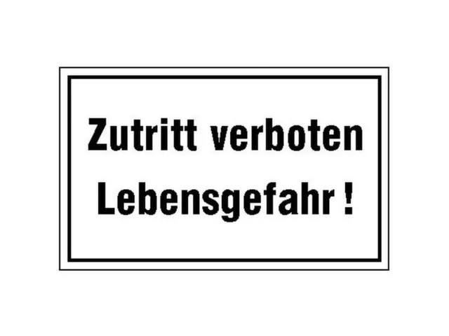aanwijzingsbord,Verboden toegang Levensgevaar!,aluminium gemerkt