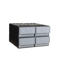 Combi-Ladensysteem Hxbxd 202X332X345Mm 4/4Behuizingen/laden Grijs