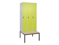 locker voor scheiding van kleding,HxBxD 2120x900x815mm,3vak