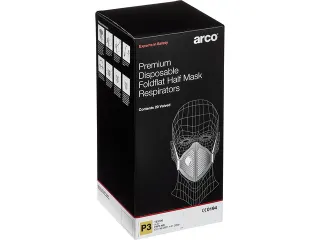 Stofmasker Arco Premium FFP3 NR met ventiel vouwbaar doos 20 stuks - 3