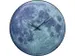 Horloge murale NeXtime 'blauw Moon Dome' Ø35cm verre bombé