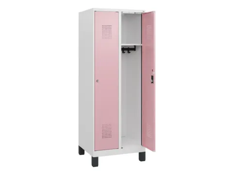 schoollocker,HxBxD 1630x600x500mm,2vak,vak B 300mm,cil.-slot,voeten