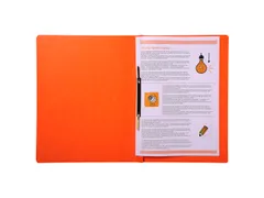 Snelhechtmap glanska rton 355g A4 oranje
