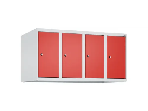opzetkast,v. locker,4vak.,vak B 250mm,HxBxD 500x1000x500mm,vleugeldeur