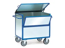 Bakwagens Met Wanden Van Staalplaat 2833 600kg 1200x800mm Ral5007