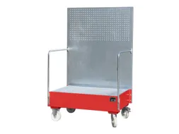 Verrijdbare Opvangbak,V. 2X200L Vat,Opvangvol. 215L