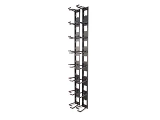 Verticale kabelorganizer, 8 kabelringen, nul U - 1